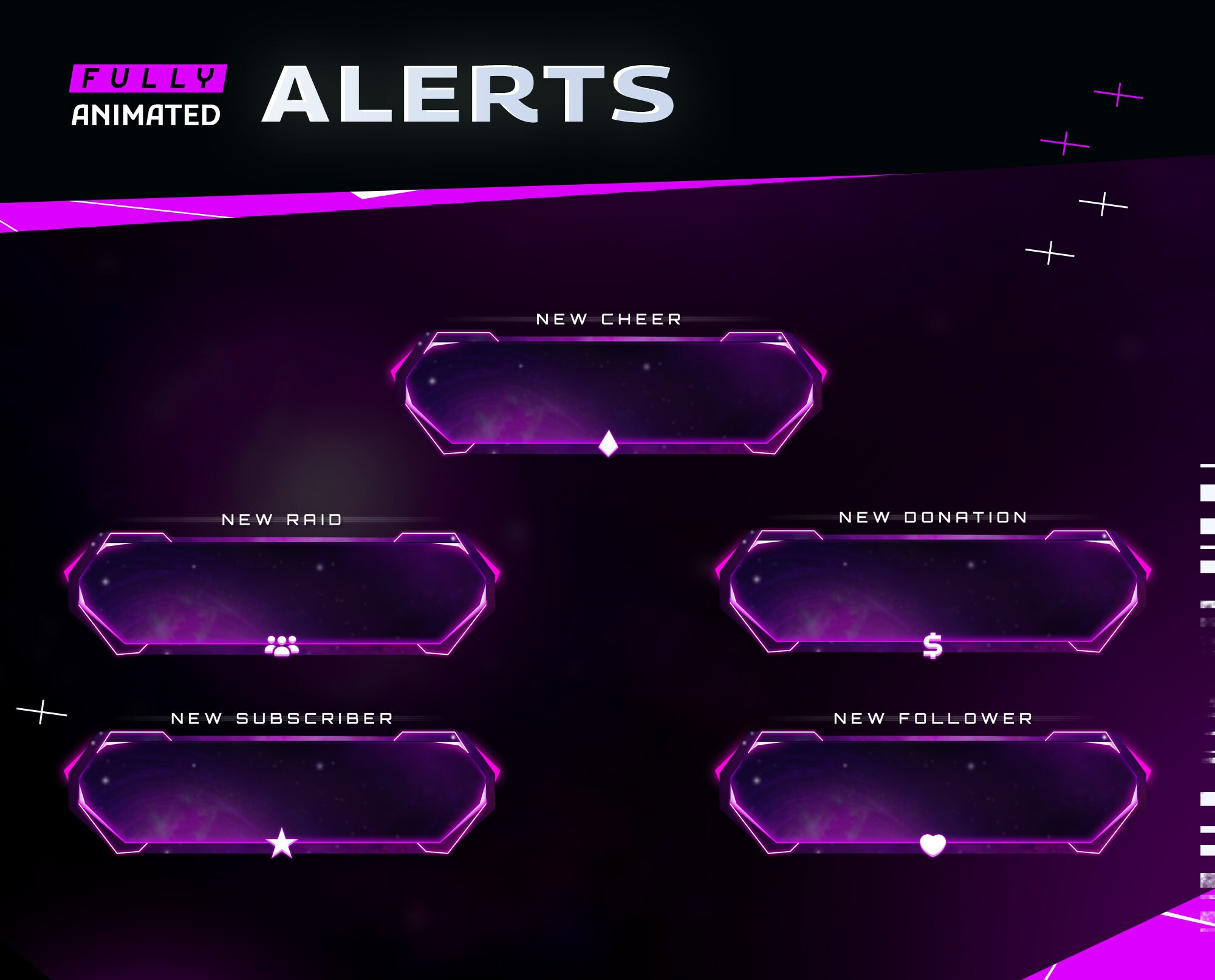 The Beyond Animated Stream Alert - Twitch Graphic Overlay/futuristic ...