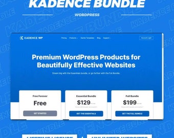 Kadence Pro WordPress Theme Mega Bundle with Original License Key + Kadence Theme Pro + Kadence Pro Starter Templates and Add-ons