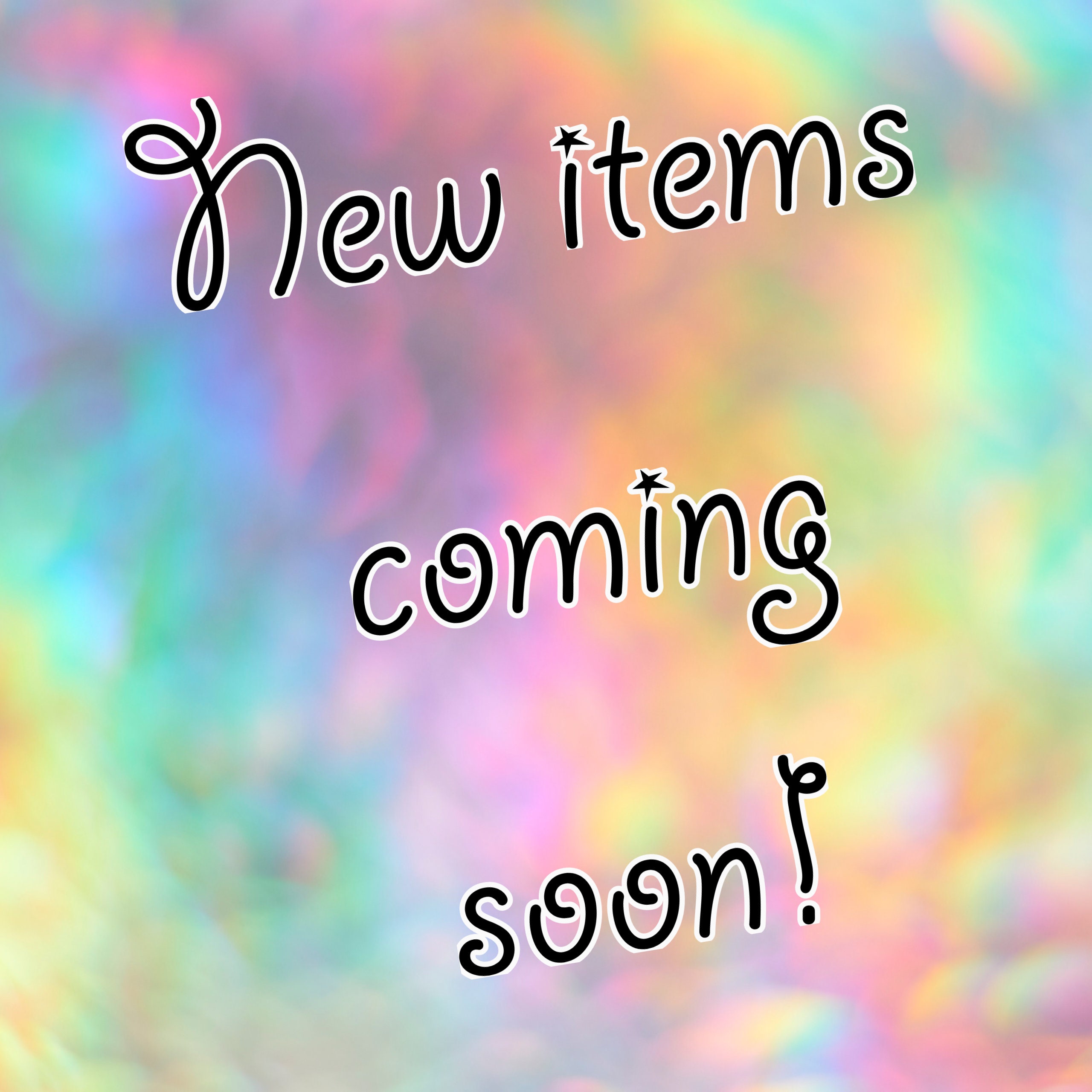New Items Coming Soon - Etsy 