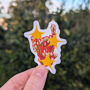 Cosmic Flowers Vinyl Sticker