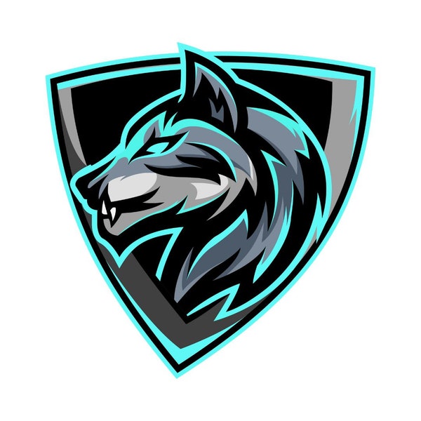 Wolf Logo - Etsy