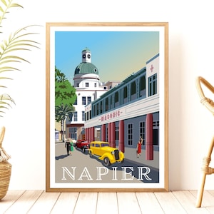 Napier Travel Poster, New Zealand