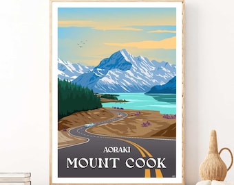 Aoraki - Mount Cook-reisposter, Nieuw-Zeeland