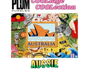AUSSIE - Coollage Coollection - Wooden Jigsaw PLUM Puzzle 1000 pcs