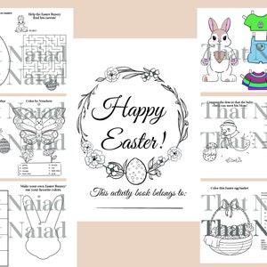 Easter Printable Activity Book (Digital file)