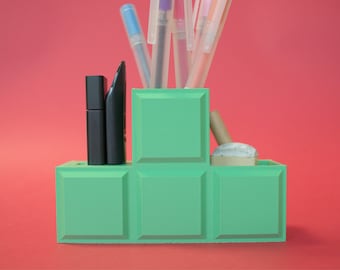 Tetris Desk Tidy | Pen Pot | 3D Printed | Plant-based Plastic