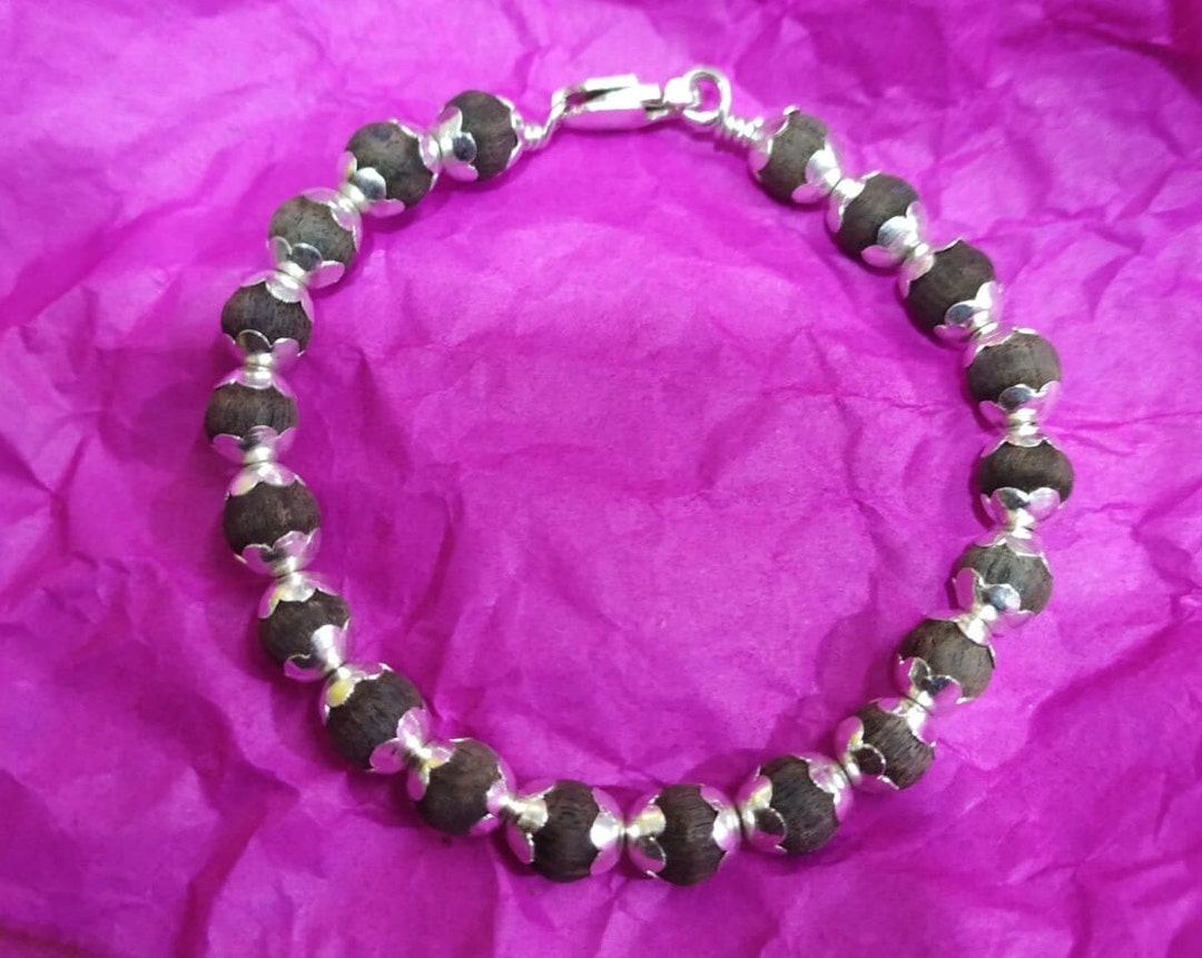 Silver Bracelet Karungali karungali Bracelet Karungali Wood Etsy