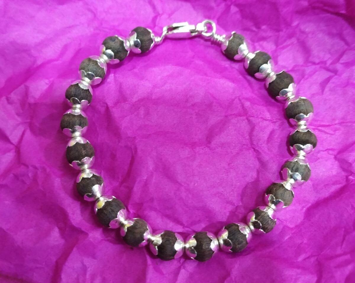 Silver Bracelet Karungali karungali Bracelet Karungali Wood Etsy