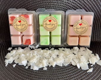 Soy Wax Melts 6 ClamShell with a Variety of Scents