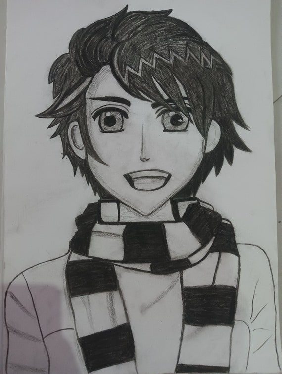 Artwork of an anime boy on Craiyon