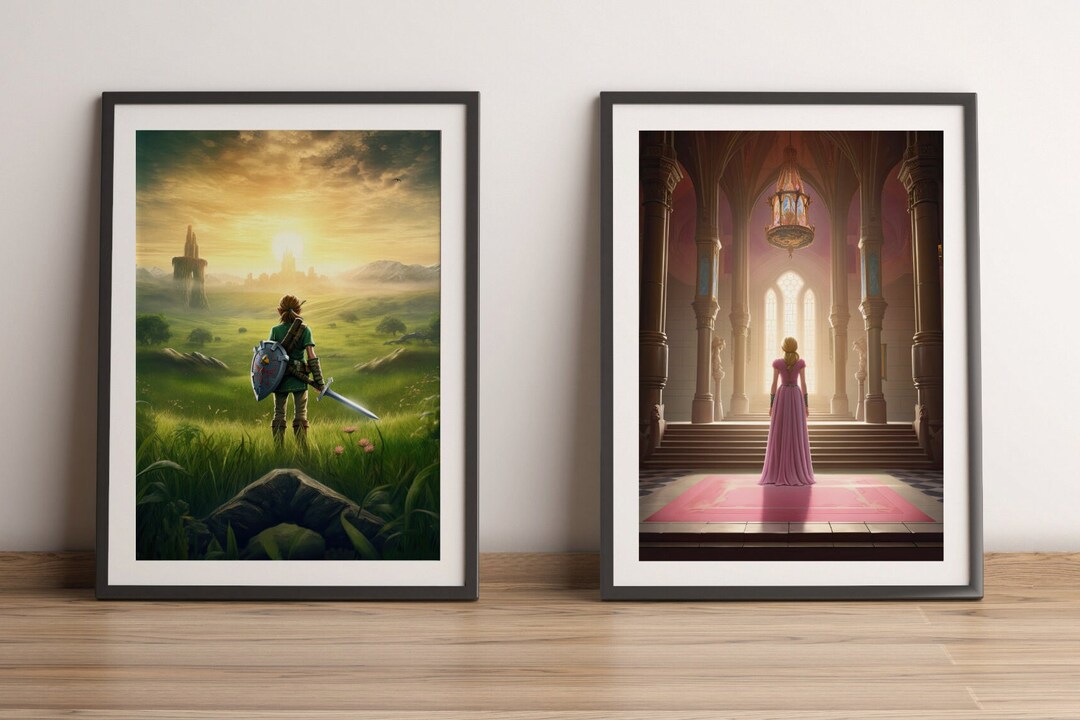 Zelda Wall Art Tears of the Kingdom Wall Decor Zelda Poster Breath of