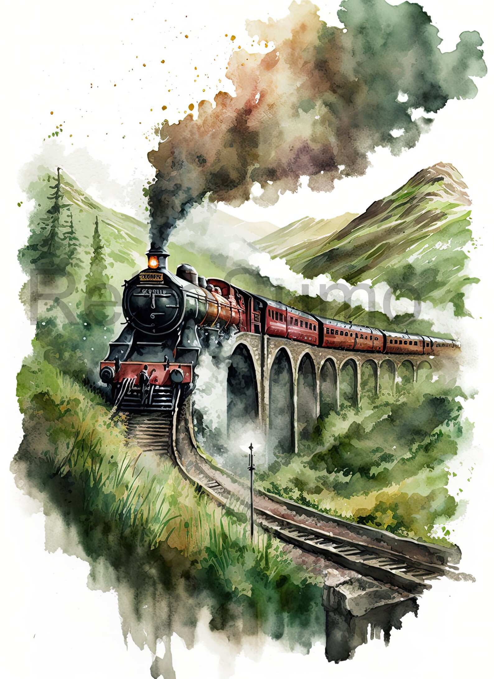 Harry Potter Wall Art Hogwarts Wall Decor Harry Potter Poster Hogwarts Watercolor Painting Harry