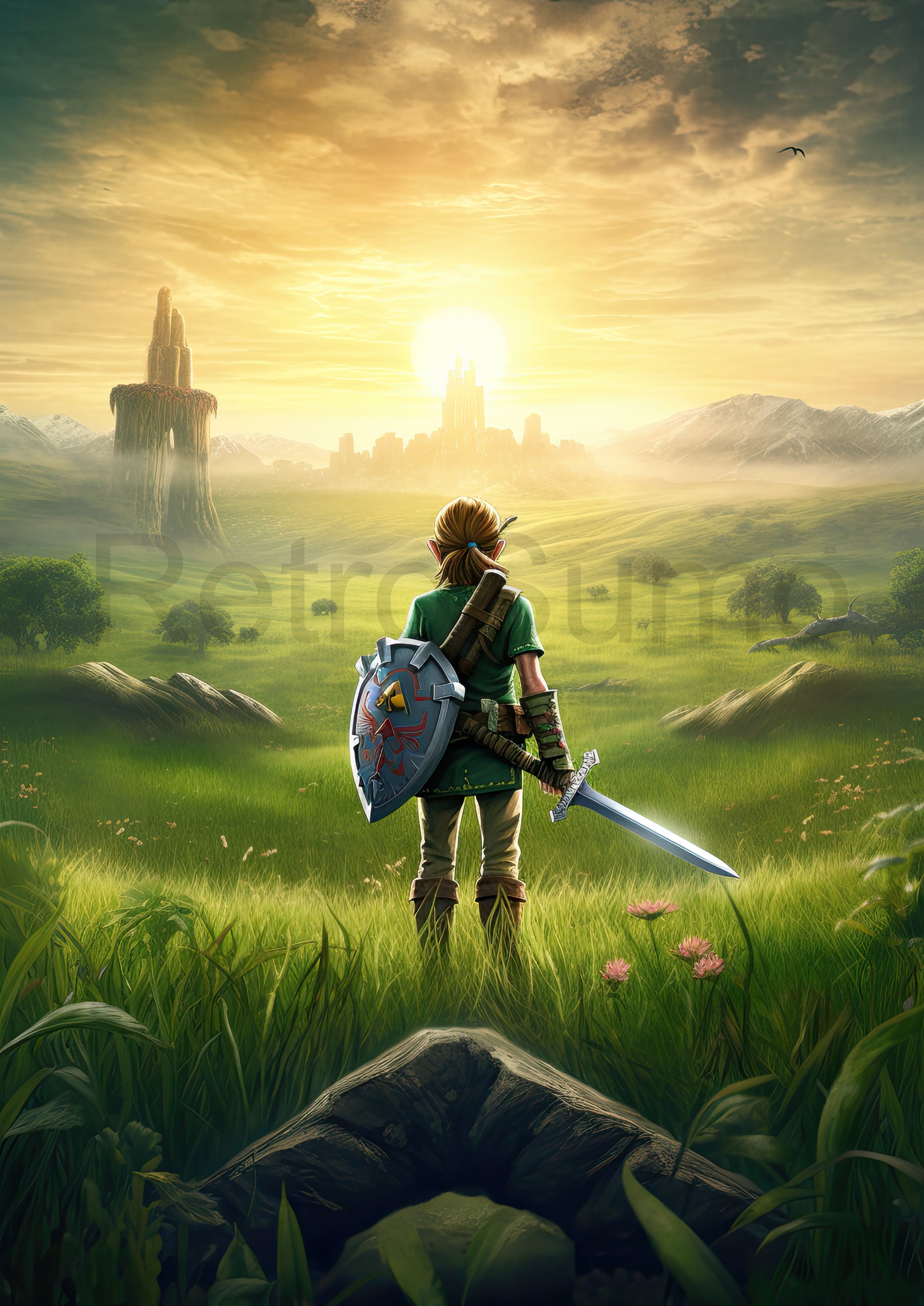 Zelda Wall Art Tears of the Kingdom Wall Decor Zelda Poster Etsy UK