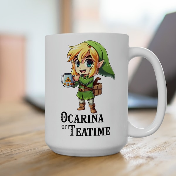 Zelda Mug Ocarina of Time Coffee Mug Zelda Tears of the Kingdom Fan Mug Zelda Game Lover Gamer Mug Gift Zelda Breath of the Wild Tea