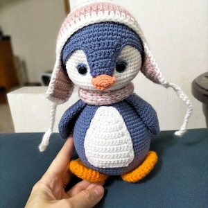 Penguin Crochet Toy. Personalized Order