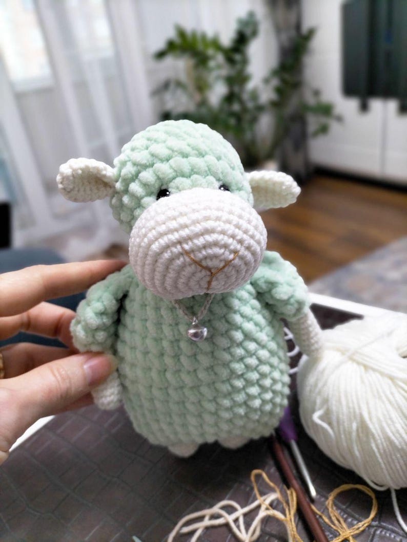 Crochet Pattern Little Sheep: Easy Amigurumi  tutorial for Beginners - PDF in English, Digital. Cute plush toys. Best gift for kids - Stuffed animal