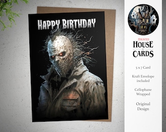 Nightmare, Horror Birthday, Birthday Card, Spooky, AI Design, Nightmare, Terrifying Birthday, Scary Card, Comic Book, Unusual Card