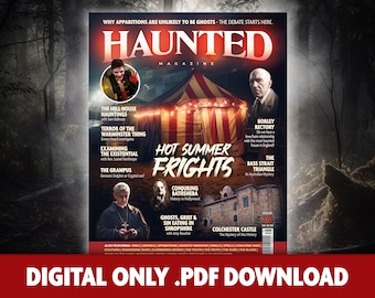 Haunted Magazine Issue 38 Download Only Hot Summer Frights PDF Edition, Paranormal, Supernatural, Magazine, UK ONLY Edition
