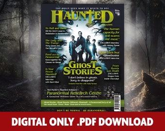 Haunted Magazine nummer 20 - Alleen digitaal downloaden - Paranormaal, bovennatuurlijk, help! Mijn huis is spookachtig, satanische paniek, spookverhalen