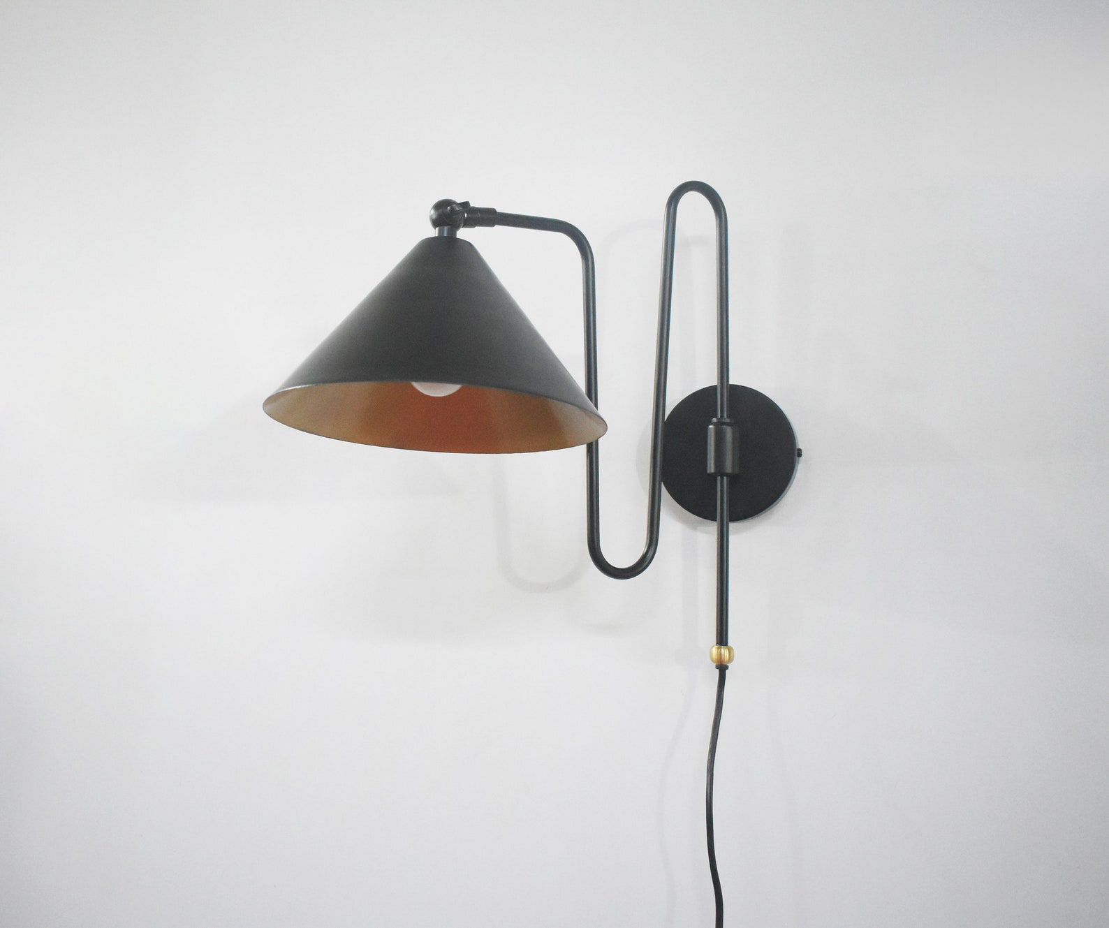 Vintage Matte Black Wall Sconce Elegant Home Lighting Decor - Etsy