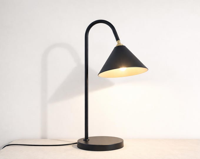 unique desk lamp handcrafted table lamp for stylish workspace