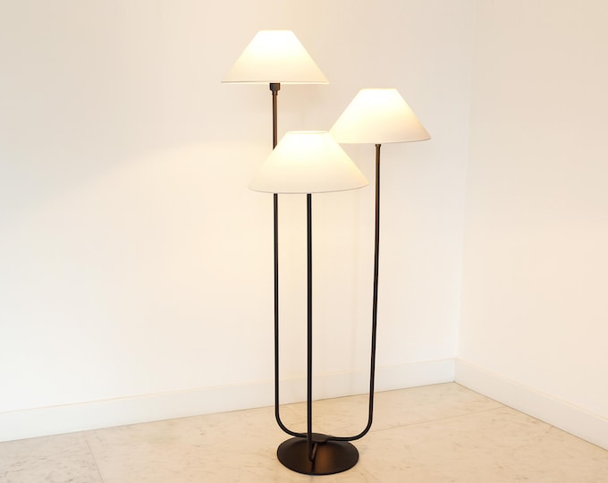 Matte Black Floor Lamp: Mid-Century Modern Bedroom Lighting