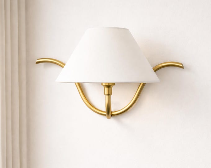 Handmade Brass Wall Sconce: Modern Industrial Lighting
