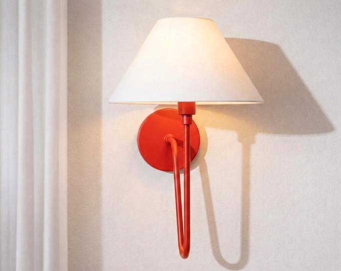 The Allure of Red Canopy  Lamp Sconces for Modern Homes