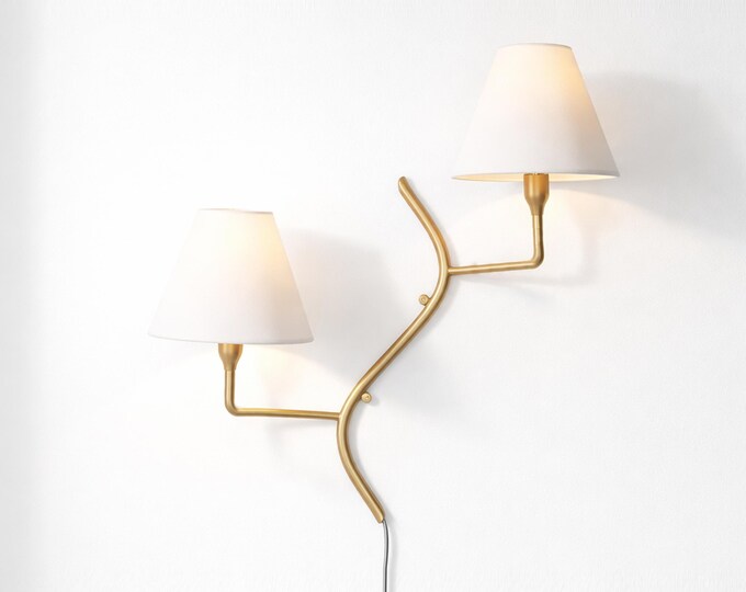 Unique Golden Wall Lamps: A Dual Touch of Elegance