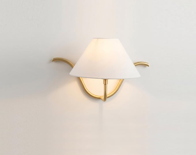 Handmade Brass Wall Sconce: Modern Industrial Lighting