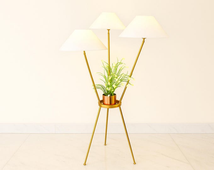 Stylish Floor Lamps with Three Shades for Your Home  Floor Lamps Featuring without tree pot