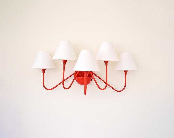 Enhance Your Ambiance with a Red Canopy 5 Lamp Sconce