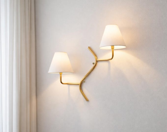 Unique Golden Wall Lamps: A Dual Touch of Elegance