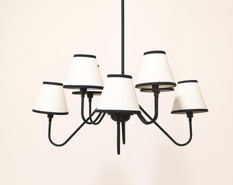 Branching light fixture black chandelier crystals lighting light pendant hanging lamp chandelier