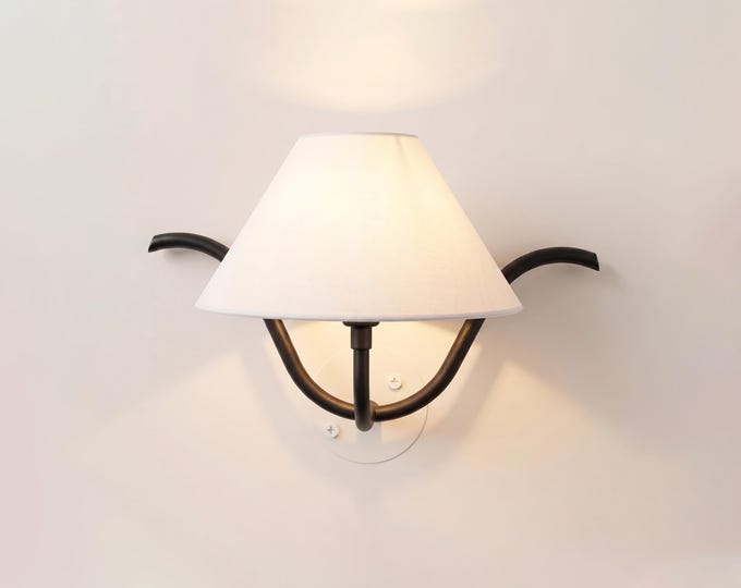 Wall Light Brushed Gold Modern Fabric Shade Wall Sconce, Luxury Nordic Bedroom Bedside Lamp, Scandinavian Lighting Fixture
