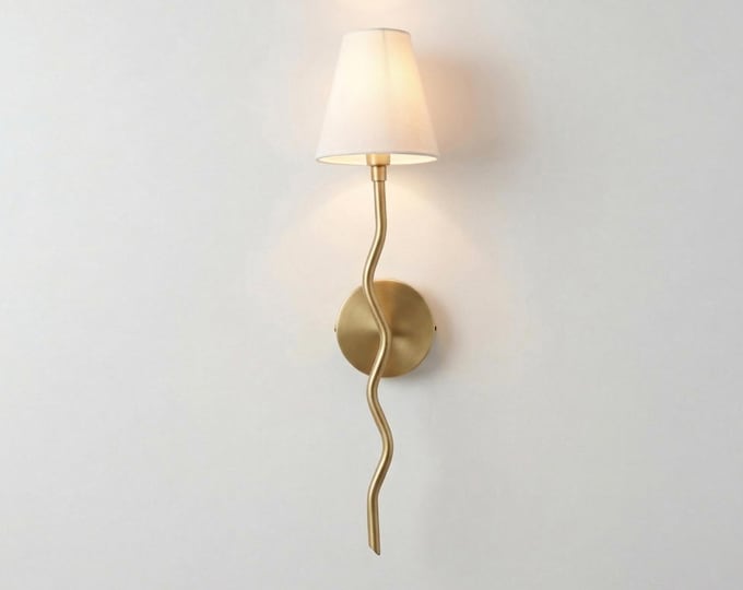 Handmade Brass Wall Sconce: Modern Industrial Lighting