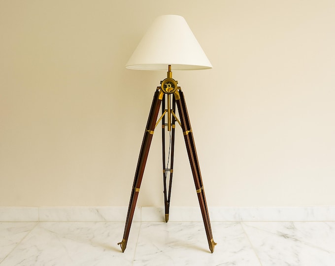 deluxe floor tripod lamp rustic tripod light great for lighting living spaces perfect birthday gift floor tripod lamp vintage style