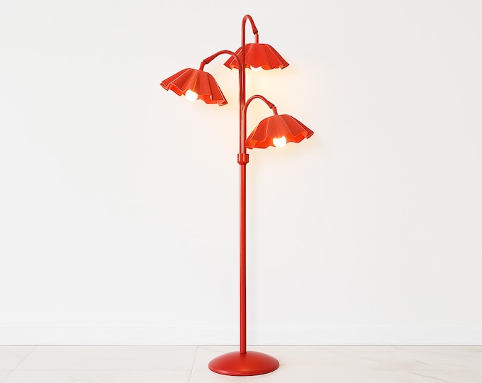Transform Your Room with a Bold Red Floor Lamp