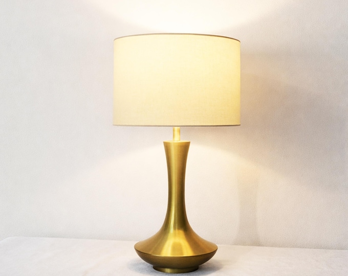 Vintage Gold Desk Lamp: Mushroom Table Light, Elegant Home Decor