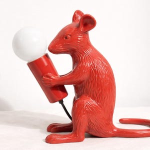 Transform Your Room with a Red Mouse Table Lamp