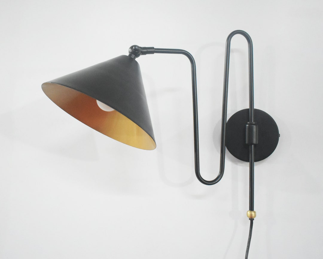 Vintage Matte Black Wall Sconce Elegant Home Lighting Decor - Etsy