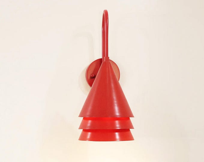 Handmade Red Wall Decor and Lighting, Antique & Modern Vanity Lights