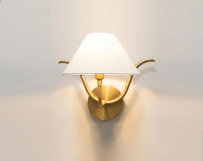 Handmade Brass Wall Sconce: Modern Industrial Lighting