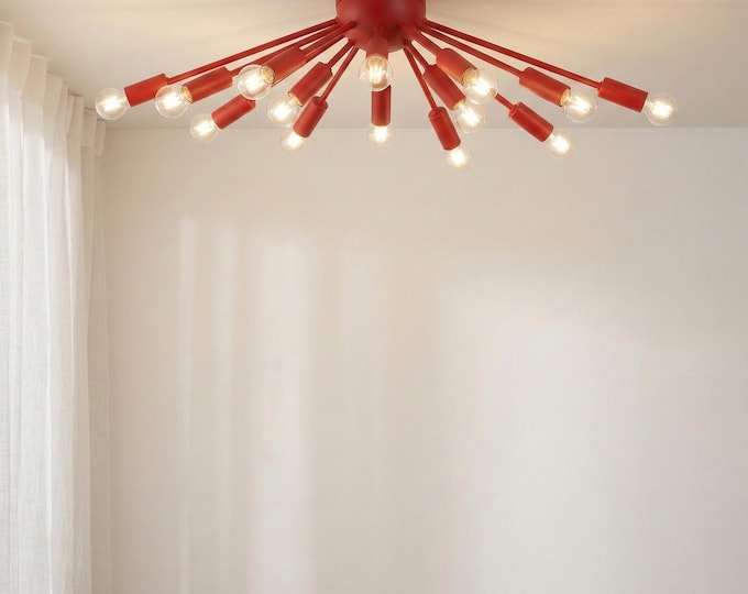 Unique Red Chandeliers for Every Interior Style