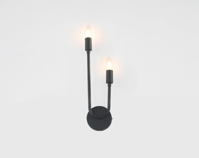 Vintage night wall lamp black matte wall lamp sconce unique wall lamp