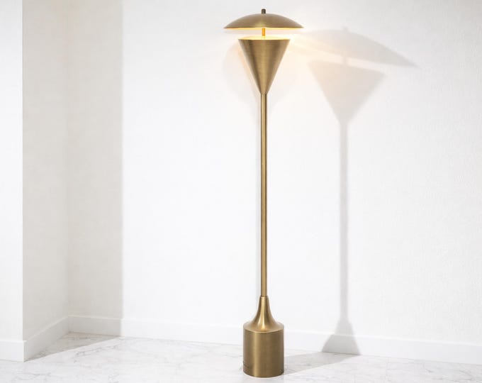 Luxe Antique Sputnik-Style Floor Lamp with Tapered Glow