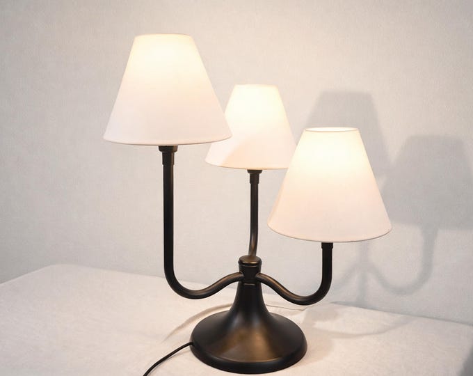 The Allure of Black Table Lamps: Triple Shade Edition