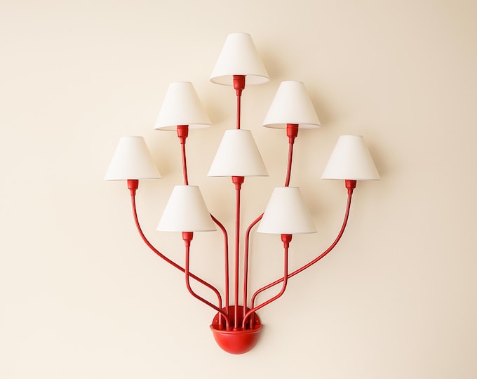 Radiate Majesty with the Red Wall Sconce