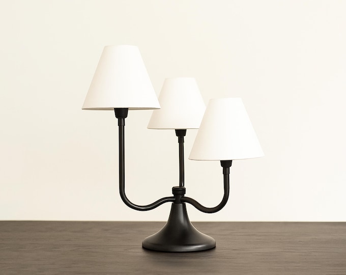 The Allure of Black Table Lamps: Triple Shade Edition