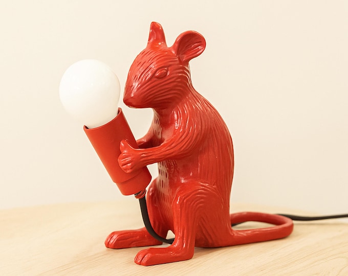 Transform Your Room with a Red Mouse Table Lamp